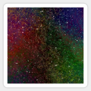 Deep Colorful Space Design Sticker